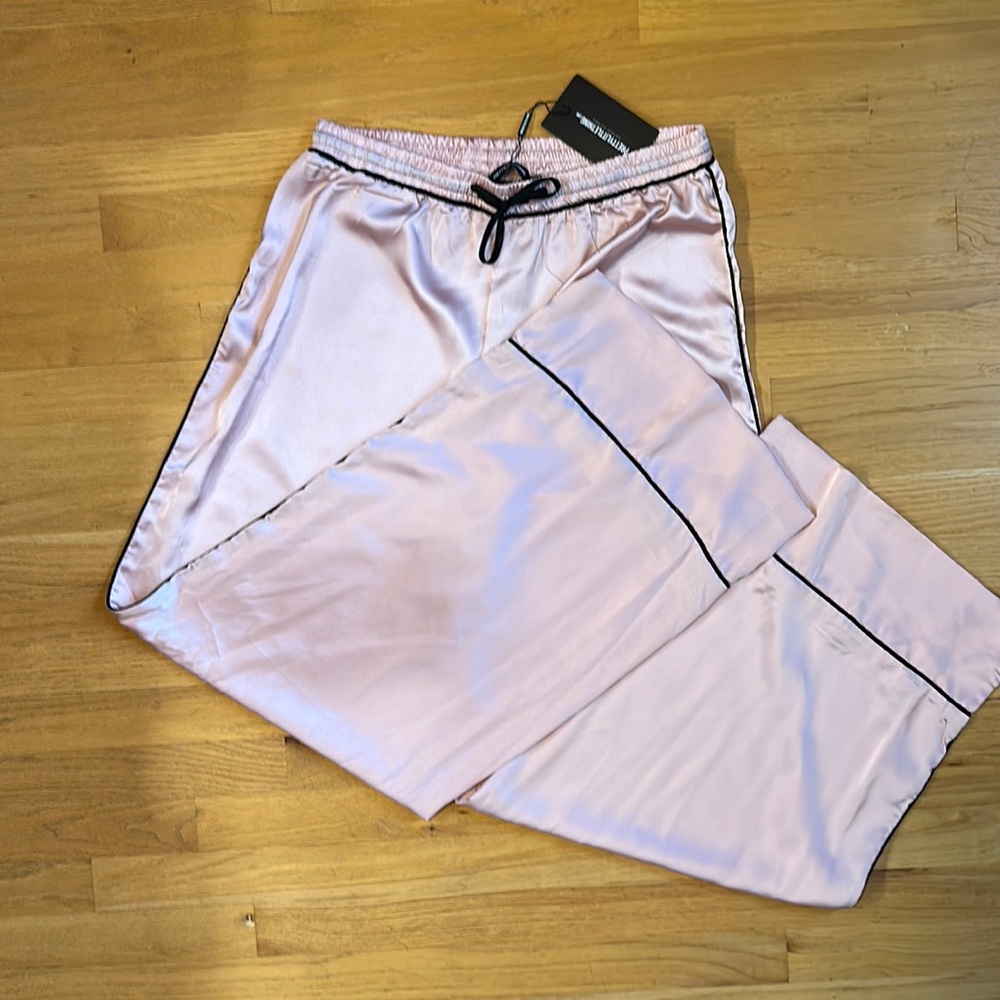 Pink Satin Pants